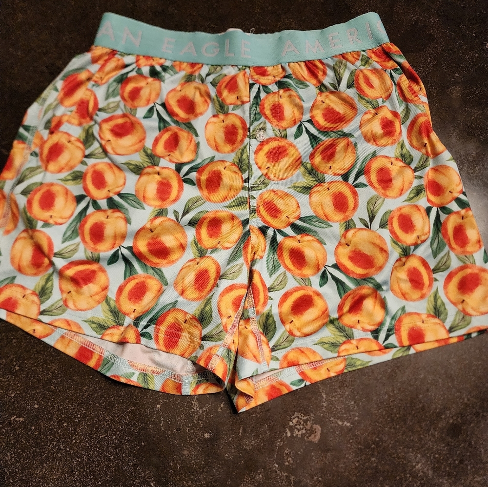 American Eagle Outfitters Men/Women Peach Print boxers XS
